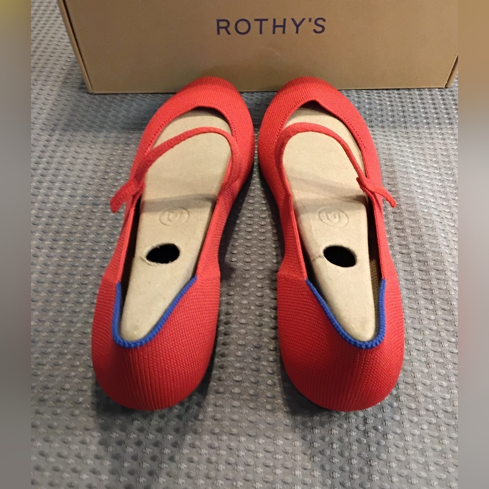 Rothy's Red Women's Shoes "Lollipop Red" - Picture 4 of 6